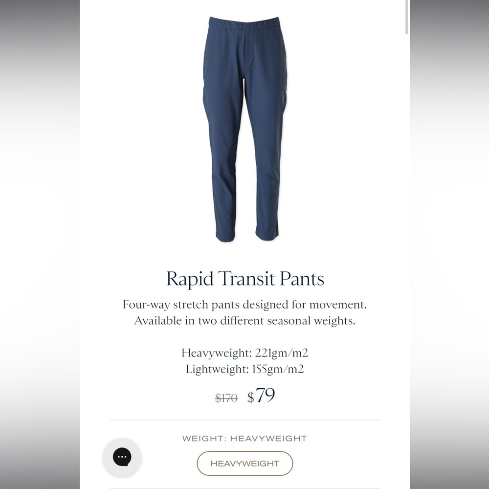 Tracksmith Rapid Transit Pants